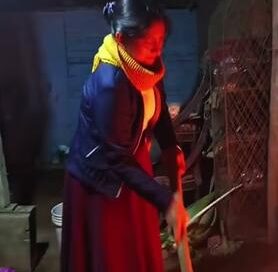 preparación de rico caldo de patasca