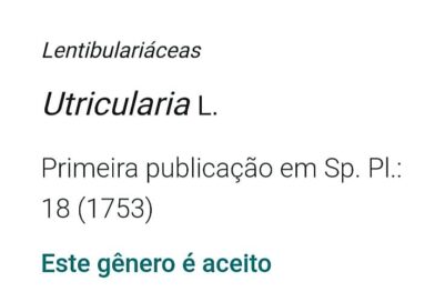Você conhece as Utriculárias? São plantas insetívoras aquáticas, mas também vive…