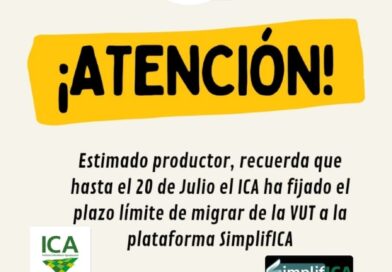 QUERIDO PRODUCTOR PLAZO HASTA EL 20 DE JULIO 
¡Registra tu Predio y Lleva tu Fru…